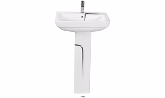 Designer wash basin with pedestal
