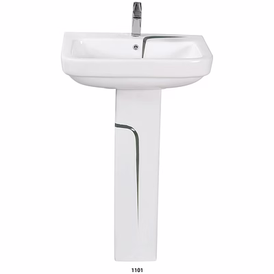 designer wash basin with pedestal