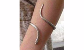 Serpentine Wrap Silver Bracelet