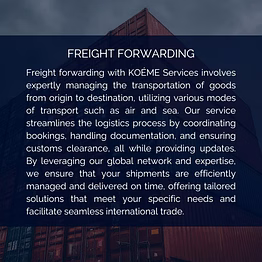 freight forwarding