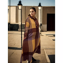 bucciato cotton linen dress retro national style