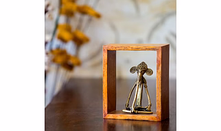 Musical Ganesha In Mango Wood