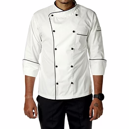 chef coat - milky white premium executive