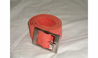 Cow Suede Belt with contrast stitching
