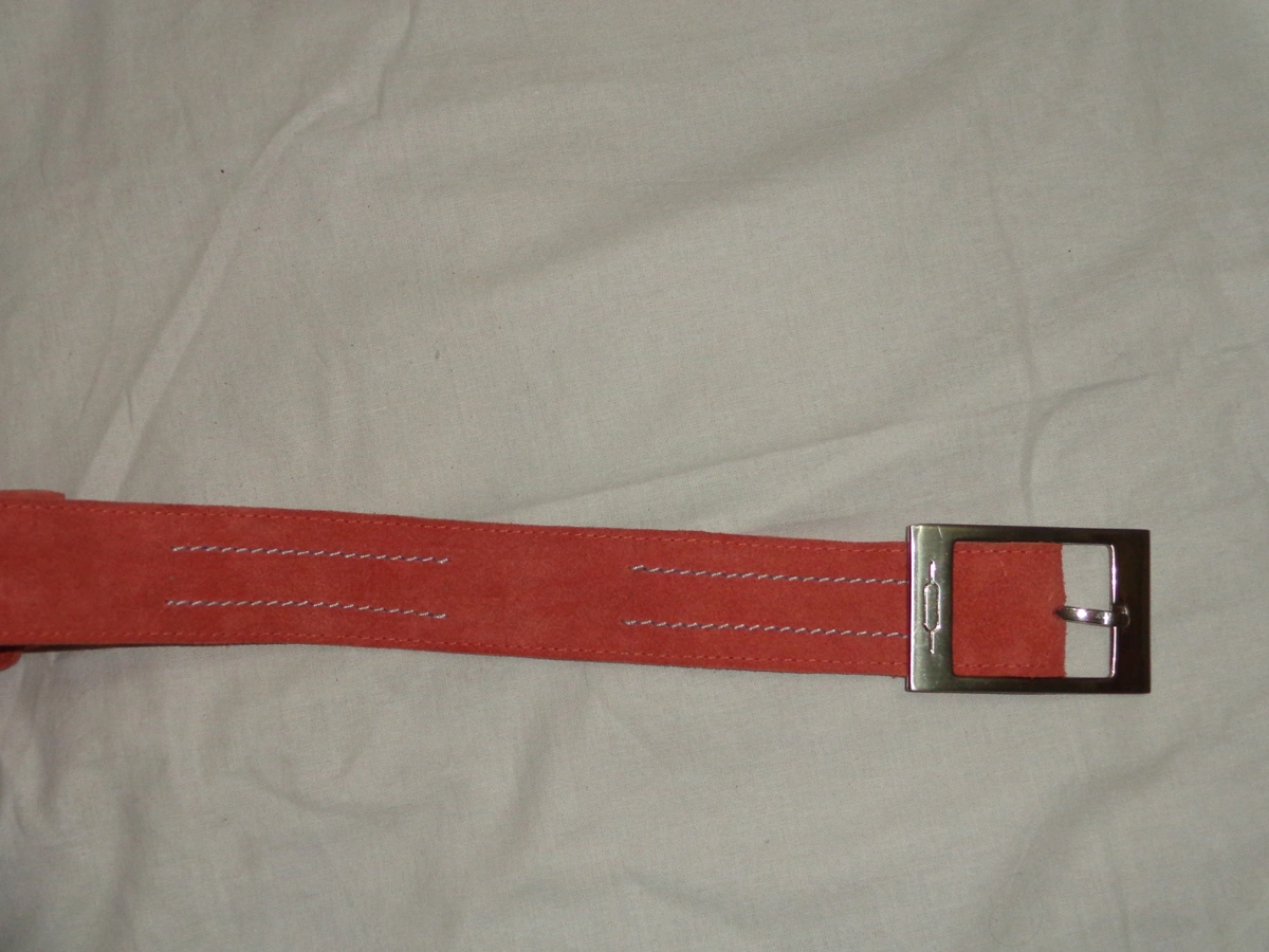 Cow Suede Belt with contrast stitching-1