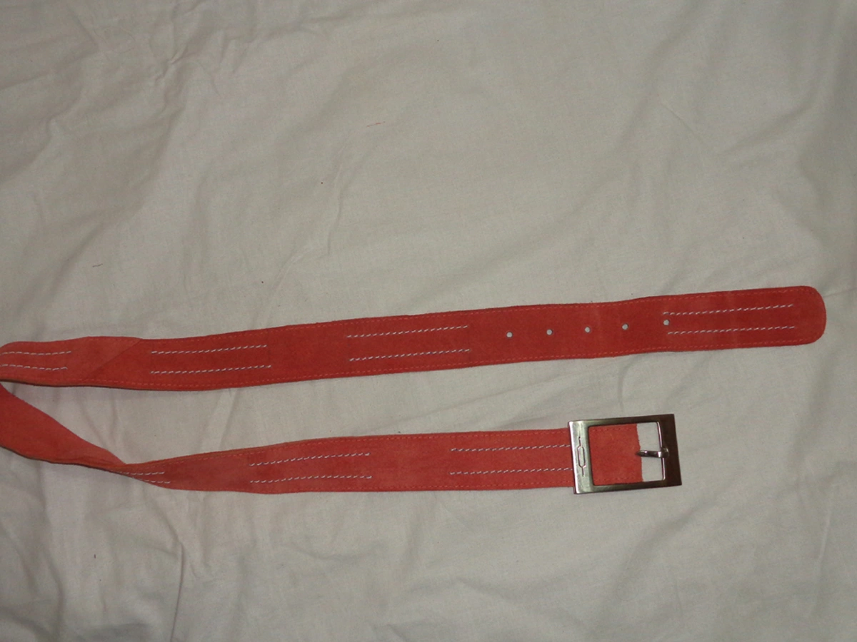 Cow Suede Belt with contrast stitching-2