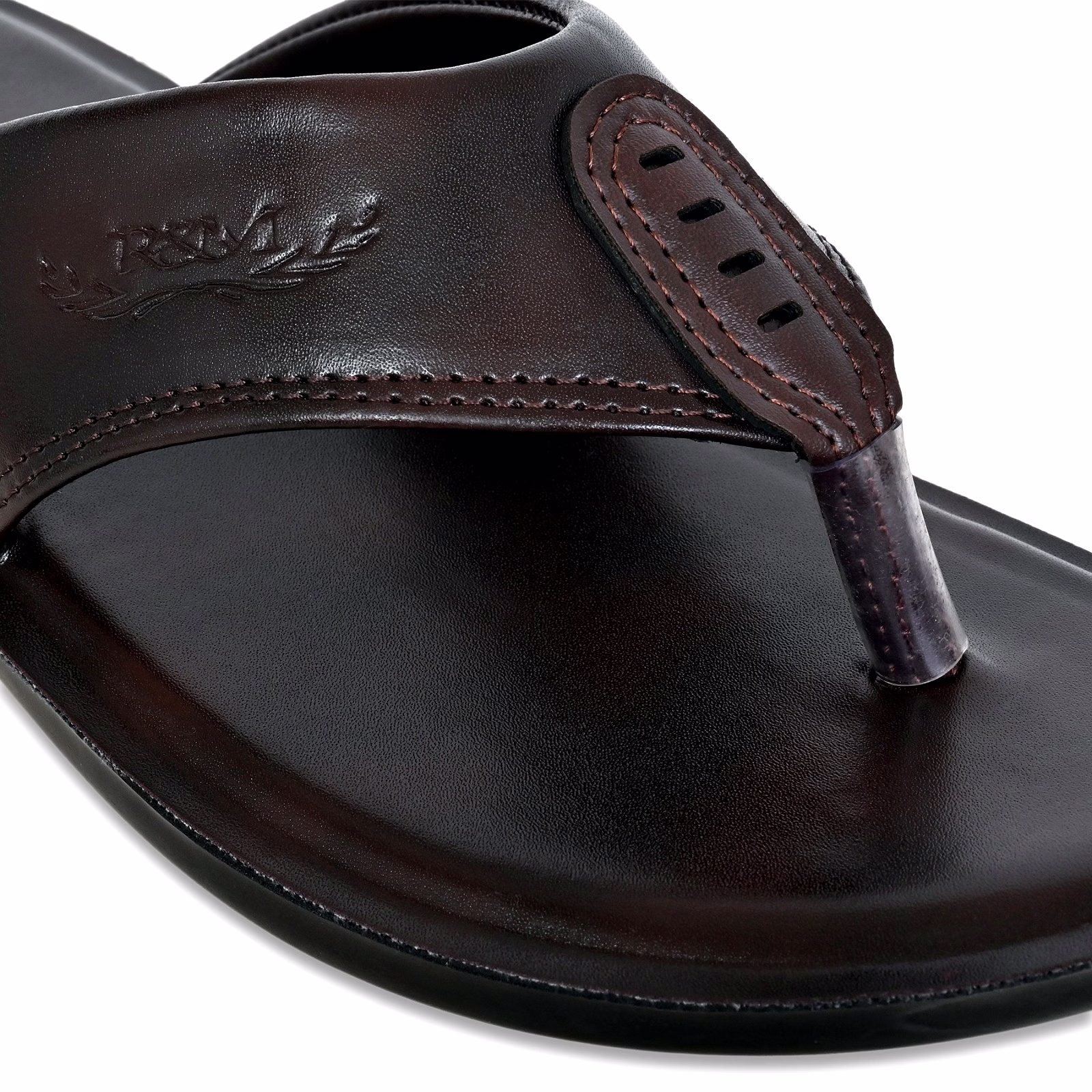 Premium High-Quality PU Material Men's Slippers with Cushioned Footbed image 4