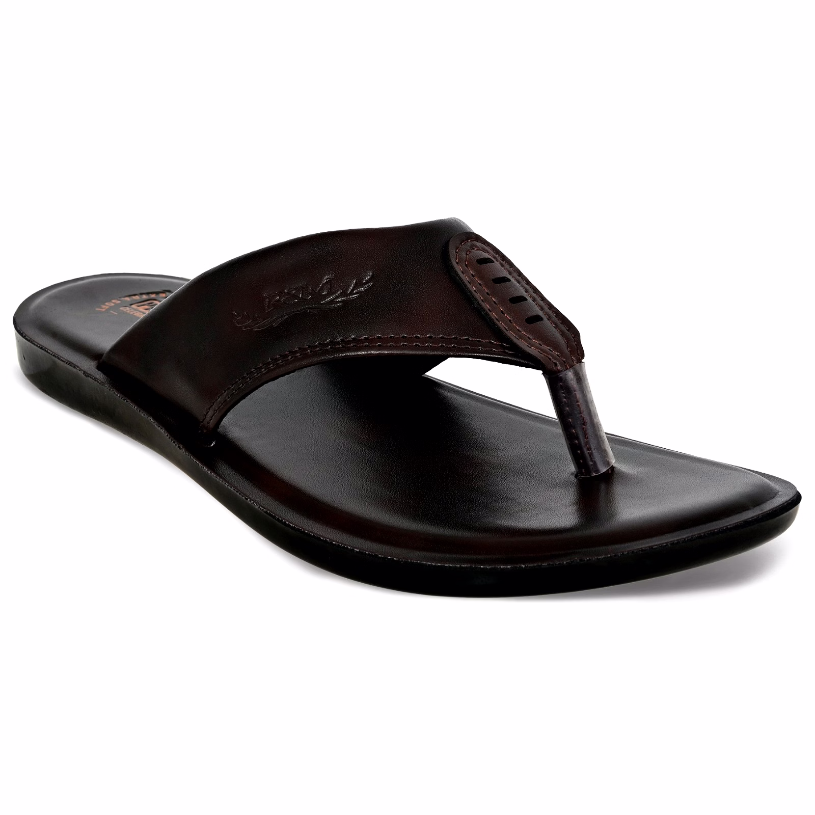 Premium High-Quality PU Material Men's Slippers with Cushioned Footbed image 6