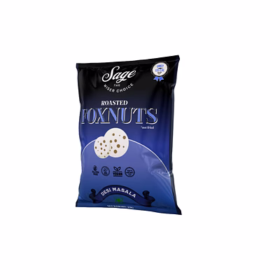 sage -roasted phool makhana / foxnuts snack