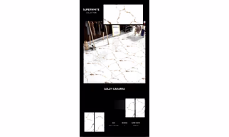 Goldy Cararra Galvanized Vitrified Tile