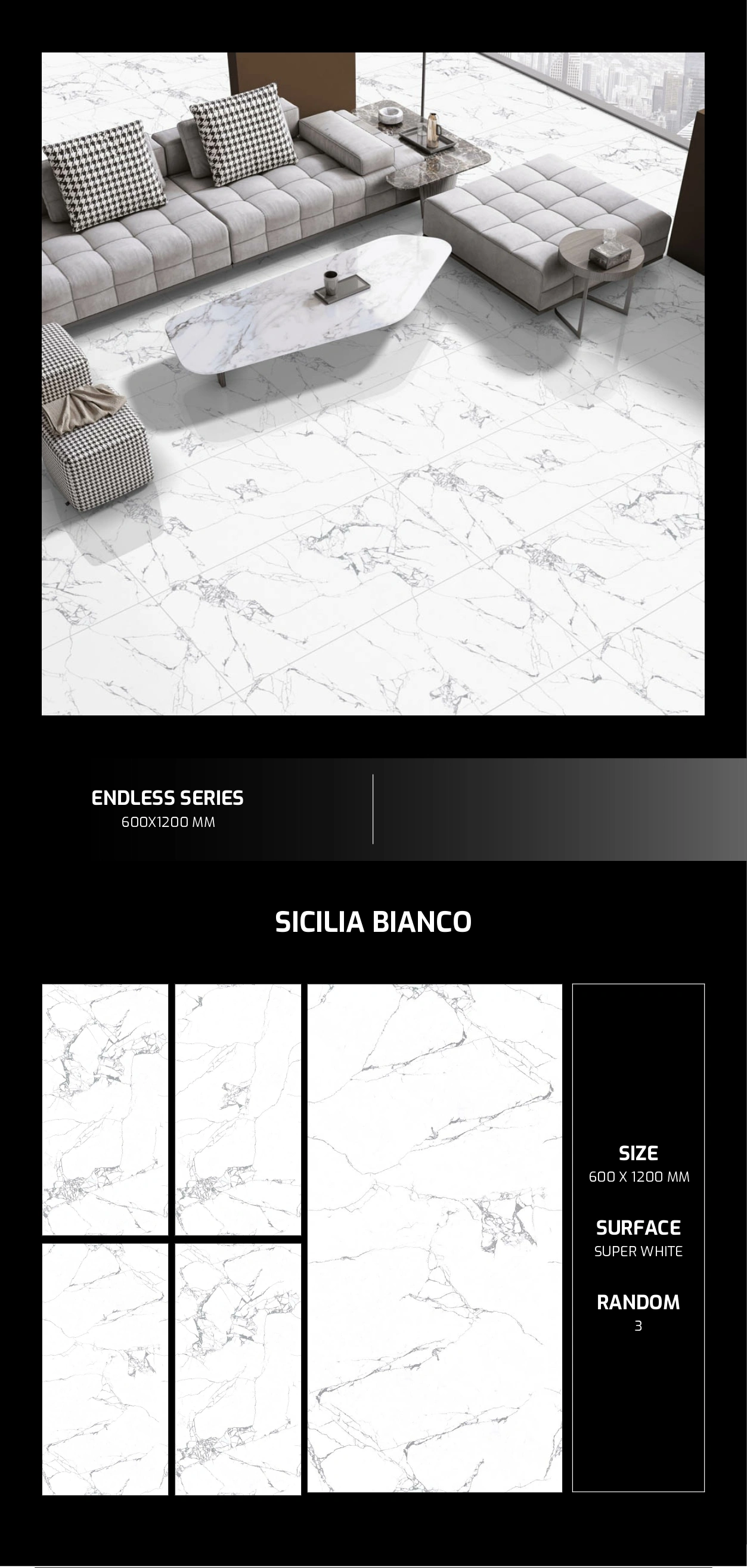 Sicilia Bianco Galvanized Vitrified Tile-2