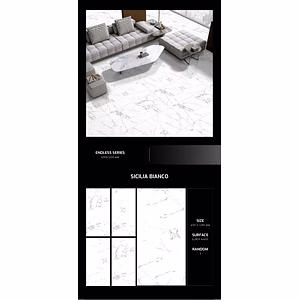 Sicilia Bianco Galvanized Vitrified Tile