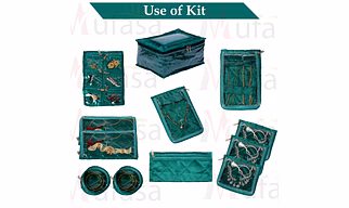 12 Pocket Jewelry Organiser Kit