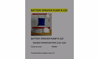 Battery Sprayer Pump - 225