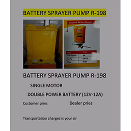 battery sprayer pump - 198