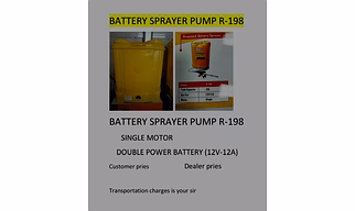 Battery Sprayer Pump - 198