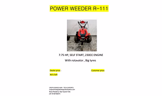 Power Weeder - 111 W/O Self
