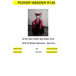 power weeder - 125 self start