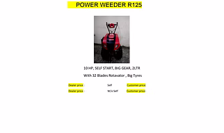Power Weeder - 125 Self Start