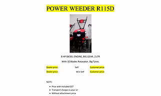 Power Weeder 115 D - Self - Big Gear