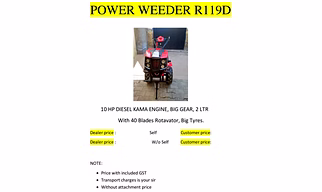 Power Weeder 119 D - Self
