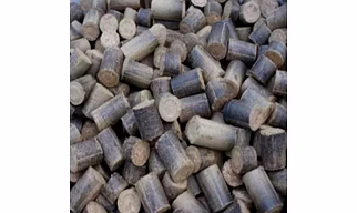 Castor seed shell Briquettes