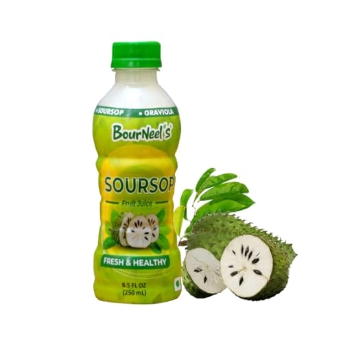 BourNeel's® Soursop Fruit Juice 250ml | Immunity Booster | Natural &amp; Healthy Graviola Laxman Phal Fruit Pulpy Juice Drink | High Vitamin C |-2