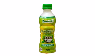 BourNeel's® Soursop Sugar Free Fruit Juice 250 ml Pack of 1 | No Added Sugar | Immunity Booster | Natural & Healthy Graviola Laxman Phal Fruit Pulpy Juice Drink | High Vitamin C
