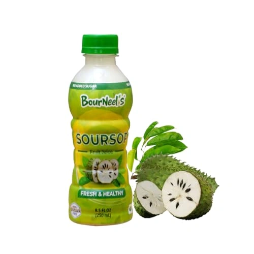 BourNeel's® Soursop Sugar Free Fruit Juice 250 ml Pack of 1 | No Added Sugar | Immunity Booster | Natural &amp; Healthy Graviola Laxman Phal Fruit Pulpy Juice Drink | High Vitamin C-3