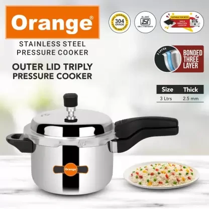 Stainless Steel Triply Pressure Cooker 3 Liter-988126-e3f11701