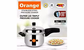 Stainless Steel Triply Pressure Cooker 3 Liter