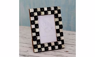 Eco Friendly | Recycled Photo Frame | EWaste Artwork | Computer Keyboard Keys