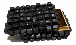 Eco-friendly | Computer Black Keys E-waste Recycled | Plastic (MLP) Recycled | Gift Box