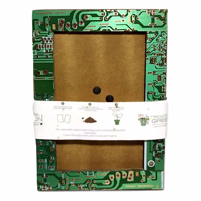 eco-friendly | e-waste circuit & plastic (mlp - multi layer plastic) recycled | photo frame | small | 3" x5"