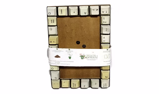 Eco-friendly  | E-waste computer white key & plastic (MLP - Multi Layered Plastic) recycled | Small Photo Frame | 3.5" x 5.5"