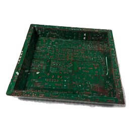 eco-friendly | e-waste circuit & plastic (mlp - multi layered plastic) recycled | serving tray | small square size