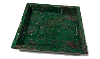 Eco-friendly | E-waste Circuit & Plastic (MLP - Multi Layered Plastic) recycled | Serving Tray | Small Square Size