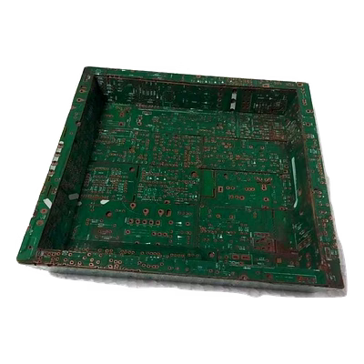 eco-friendly | e-waste circuit & plastic (mlp - multi layered plastic) recycled | serving tray | small square size