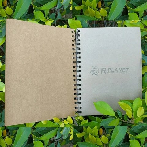 SOT BIG B5 | Wiro | Brown Recycled paper Corporate Diary | Writing Pages B/W branding-100-B5-2