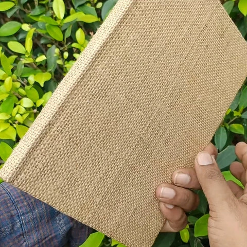 SOT BIG | Natural Jute Cover | Brown Recycled paper | Customization on internal pages-A5-100-3