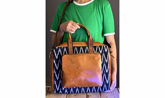 Leather Women's Office Bag for 14 inch Laptop, MacBook