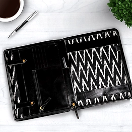 TLWH THE LEATHER WAREHOUSE Professional A4 Leather File Folder for Business & Professionals