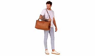 Stylish Leatherette Duffle Bag for Travel | Compact and Comfortable Hand Duffel & Gym Bag | Suitable for Men and Women