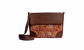 Leather Laptop Bag with Multiple Pockets For Business & Travel with Adjustable Strap