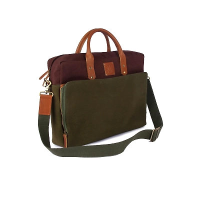 TLWH THE LEATHER WAREHOUSE Laptop Bag for Men Office Bag for Men & Women With Padded Compartment Fits Up 13 to 15.6" Laptop & MacBook