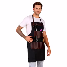 TLWH THE LEATHER WAREHOUSE Durable Handmade Adjustable canvas Utility/Tool Apron with Pockets for Chef/Butcher/Metalworker/Carpenter/Blacksmith/Woodworker