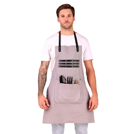 TLWH THE LEATHER WAREHOUSE Apron for Kitchen Unisex Aprons for Men and Women perfect for Home Kitchen, Restaurant, Coffee house, Cooking, Bar, Salon, Barber Shop