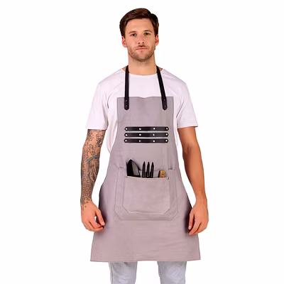 TLWH THE LEATHER WAREHOUSE Apron for Kitchen Unisex Aprons for Men and Women perfect for Home Kitchen, Restaurant, Coffee house, Cooking, Bar, Salon, Barber Shop