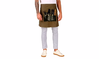 Men's/Women's  High Quality Non-Waxed Canvas Adjustable Work Apron with Cross Straps for Most Waist Sizes 