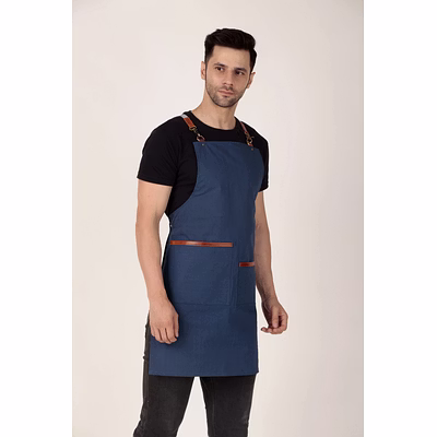 tlwh the leather warehouse apron for kitchen unisex aprons for men and women perfect for home kitchen, restaurant, coffee house, cooking, bar, salon, barber shop professional apron